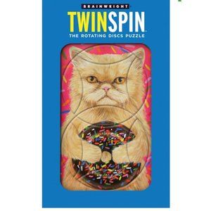 Twin Spin - Donut Cat The Rotating Discs Puzzle NIB
